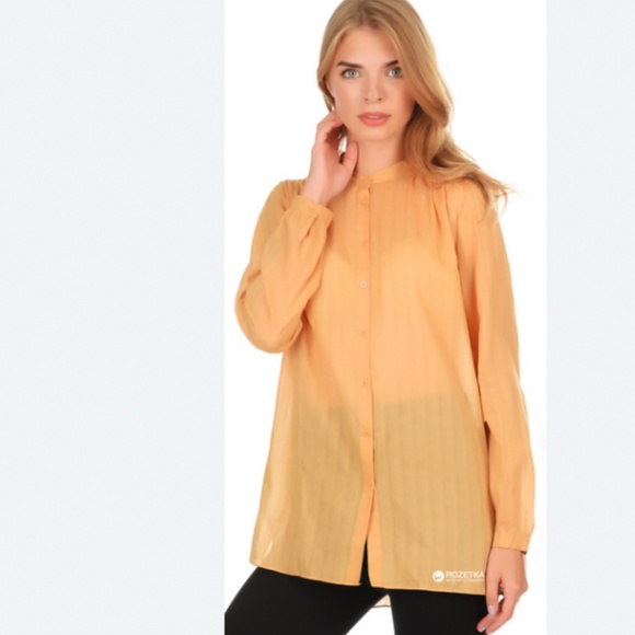 Massimo Dutti Cotton Poplin Button Down Blouse - Picture 1 of 7